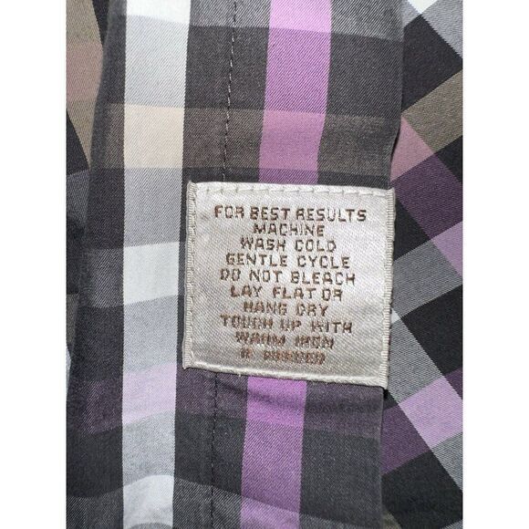 Peter Millar Crown Long Sleeve Weekender Wash Check Button Shirt Size XL Office - Picture 7 of 7